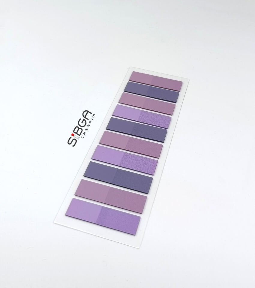 Şeffaf Mor Eflatun Postit Post-it Post it. Kitap Ayracı Ayraç Plastik Postit Sticker Not Kağıdı 200 yaprak