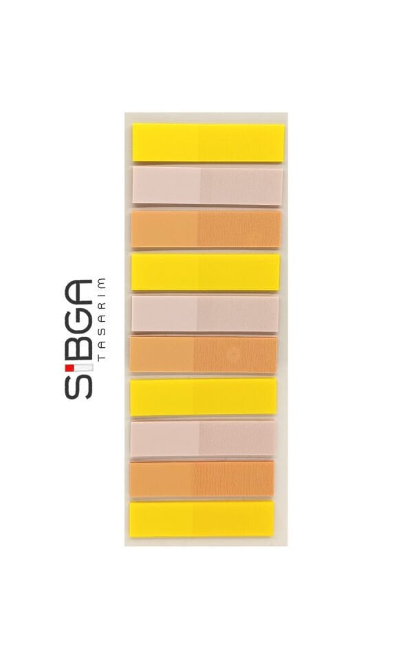 Şeffaf Sarı Turuncu Postit Post-it Post it. Kitap Ayracı Ayraç Plastik Postit Sticker Not Kağıdı 200 yaprak