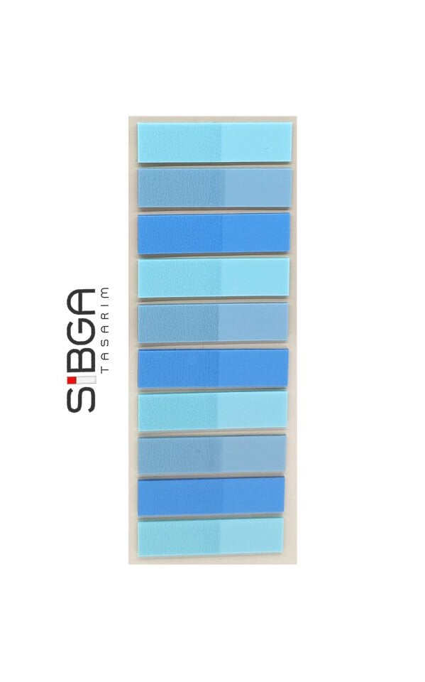 Şeffaf Renkli Postit Post-it Post it. Kitap Ayracı Ayraç Plastik Postit Sticker Not Kağıdı 200 yaprak