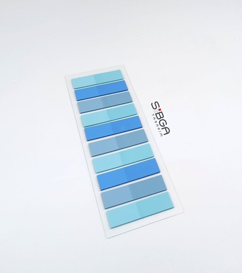 Şeffaf Renkli Postit Post-it Post it. Kitap Ayracı Ayraç Plastik Postit Sticker Not Kağıdı 200 yaprak