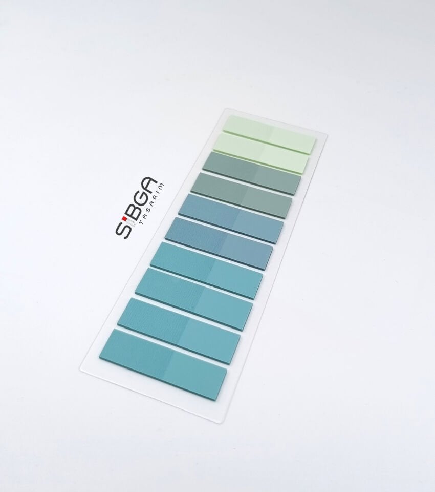 Şeffaf Renkli Postit Post-it Post it. Kitap Ayracı Ayraç Plastik Postit Sticker Not Kağıdı 200 yaprak