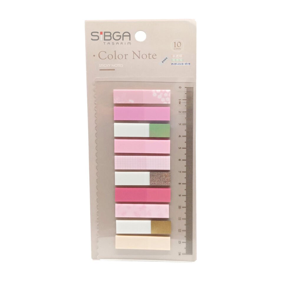 Simli parlak Şeffaf renkli plastik postit post-it post it kitap ayracı ayraci ayraç postit sticker not kağıdı 200 yaprak