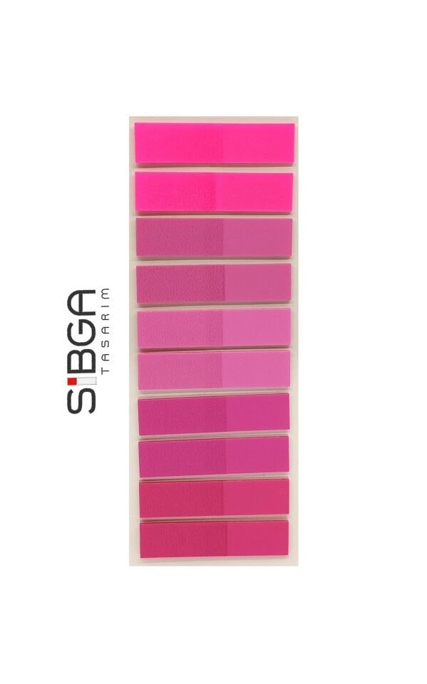 Şeffaf Pembe Postit Post-it Post it. Kitap Ayracı Ayraç Plastik Postit Sticker Not Kağıdı 200 yaprak