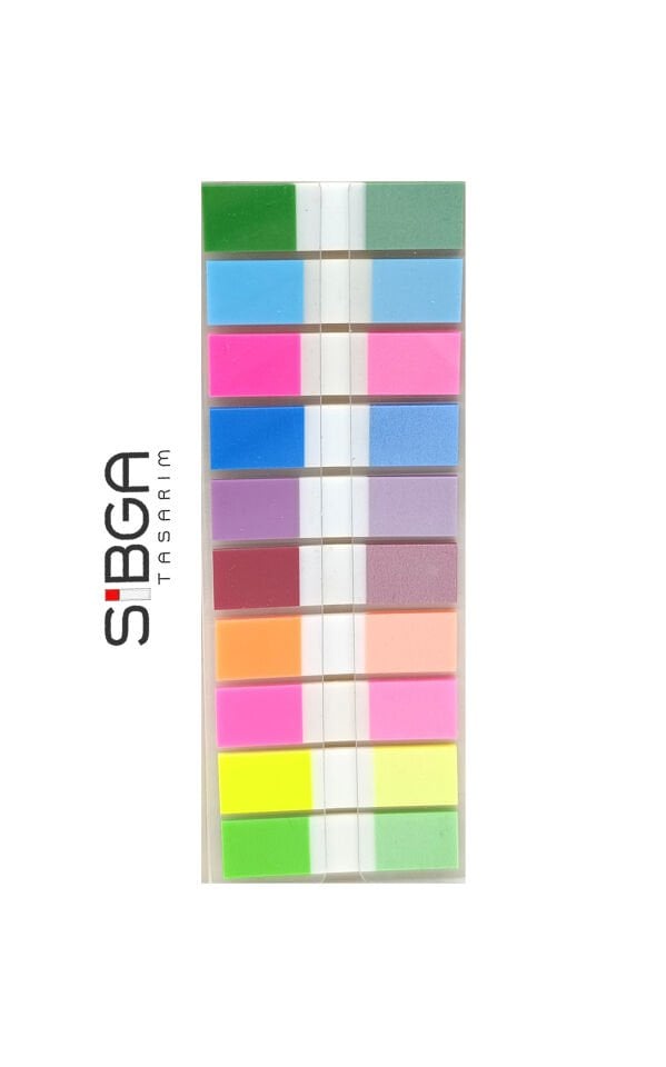 Şeffaf Renkli Postit Post-it Post it. Kitap Ayracı Ayraç Plastik Postit Sticker Not Kağıdı 200 yaprak