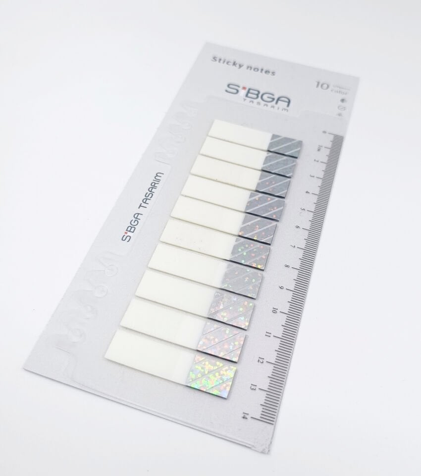 Simli Parlak Postit Post-it Post it. Kitap Ayracı Ayraç Plastik Postit Sticker Not Kağıdı 200 yaprak