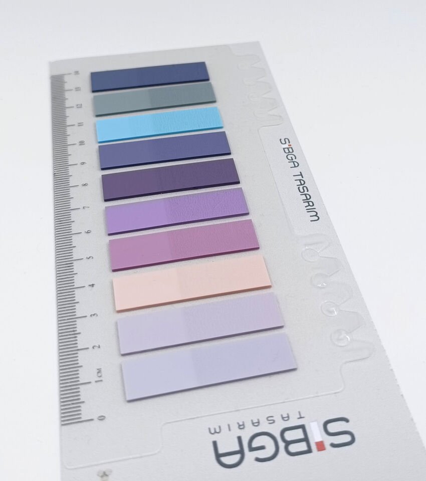 Şeffaf renkli plastik postit post-it post it kitap ayracı ayraci ayraç postit sticker not kağıdı 200 yaprak