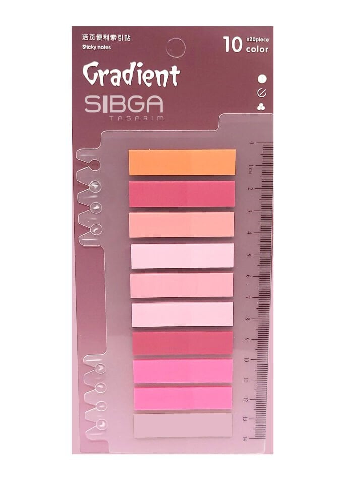 Pembe Postit Post-it Post it. pembe Kitap Ayracı Ayraci Ayraç pembe Postit Sticker Not Kağıdı 200 yaprak
