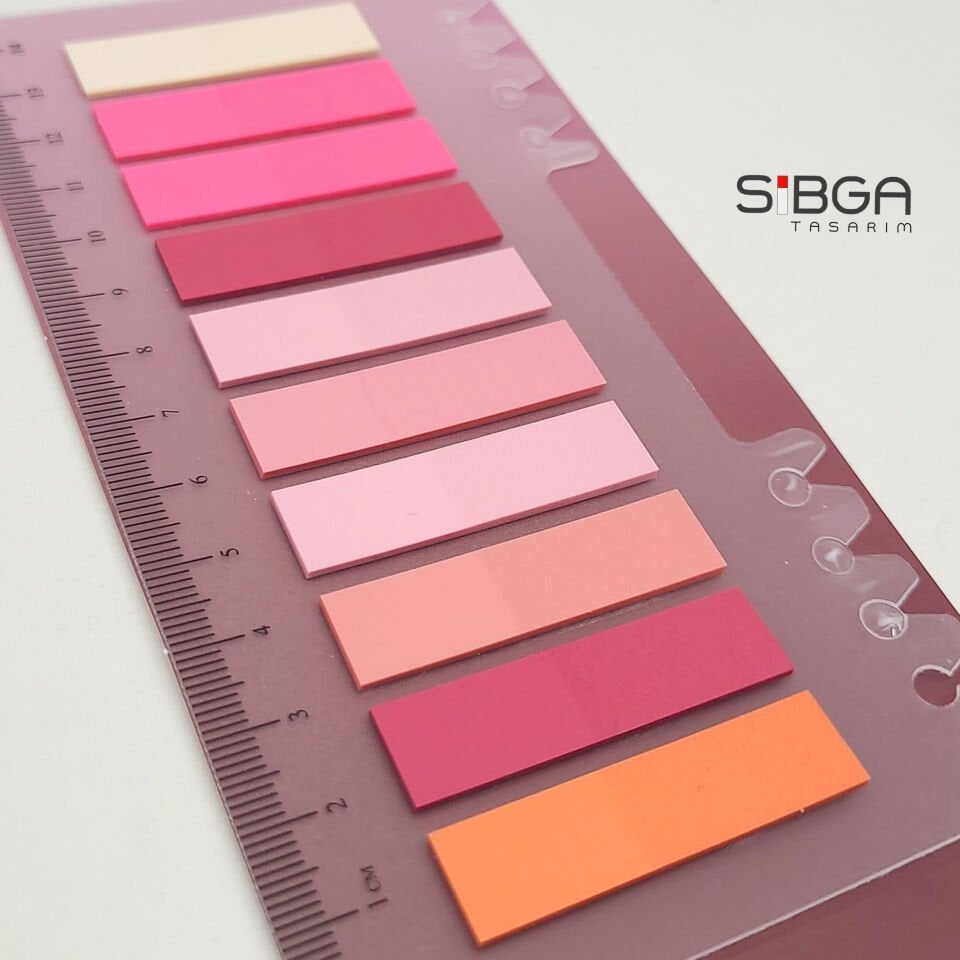 Pembe Postit Post-it Post it. pembe Kitap Ayracı Ayraci Ayraç pembe Postit Sticker Not Kağıdı 200 yaprak