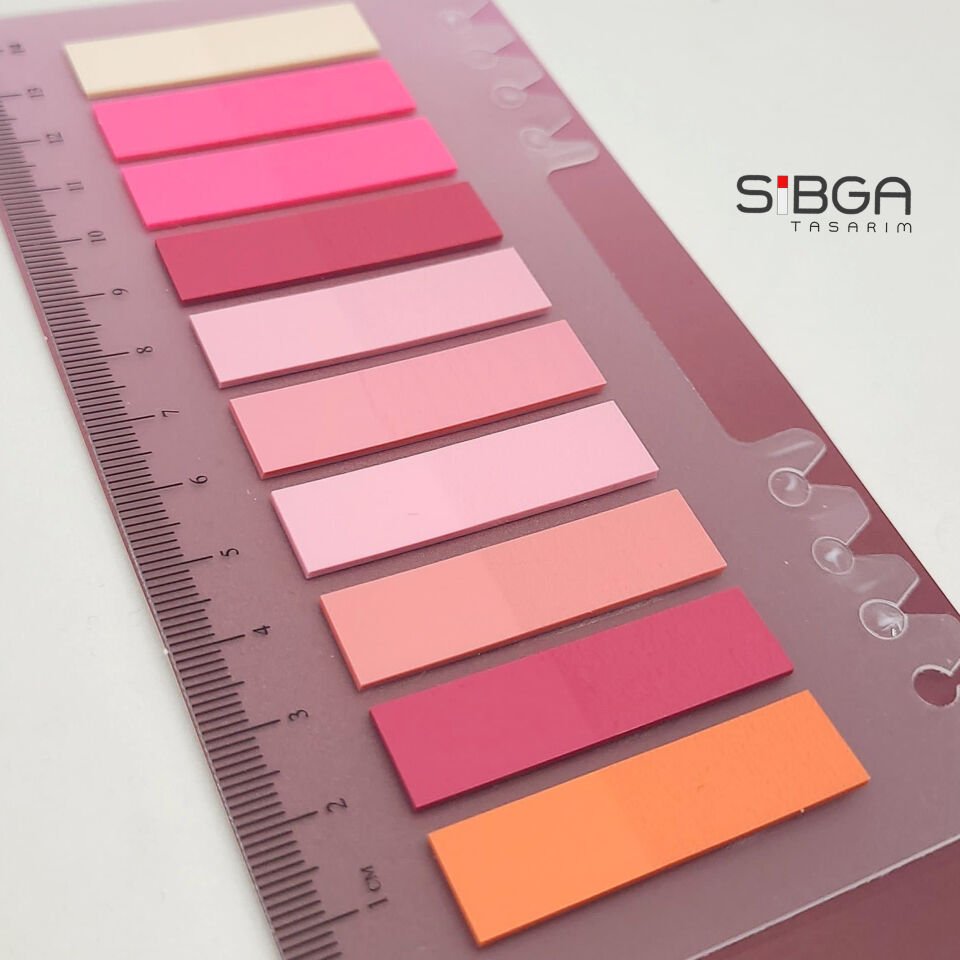 Pembe Postit Post-it Post it. pembe Kitap Ayracı Ayraci Ayraç pembe Postit Sticker Not Kağıdı 200 yaprak