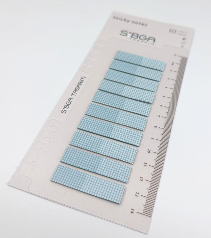 Kare Desenli yeşil Postit Post-it Post it. Kitap Ayracı Ayraç Plastik Postit Sticker Not Kağıdı 200 yaprak