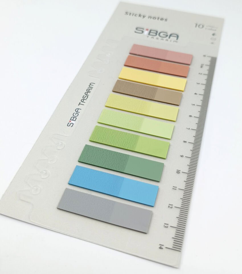 Şeffaf renkli plastik postit post-it post it kitap ayracı ayraci ayraç postit sticker not kağıdı 200 yaprak