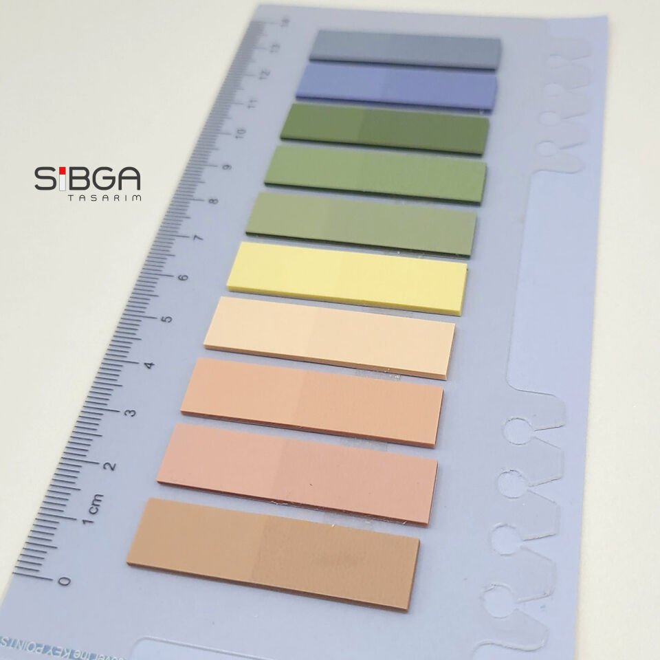 Şeffaf renkli plastik postit post-it post it kitap ayracı ayraci ayraç postit sticker not kağıdı 200 yaprak