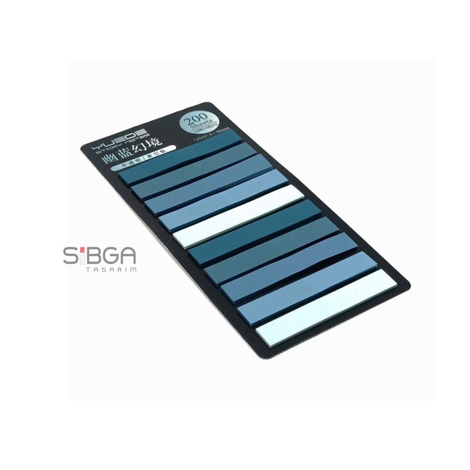 Şeffaf renkli plastik postit post-it post it kitap ayracı ayraci ayraç postit sticker not kağıdı 200 yaprak