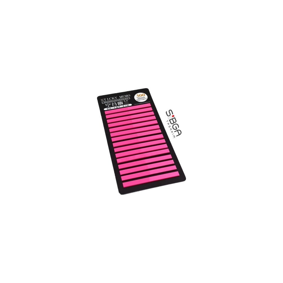 Pembe ince Şerit 300 yaprak Şeffaf Renkli Postit Post-it Post It. Kitap Ayracı Ayraç Postit Sticker