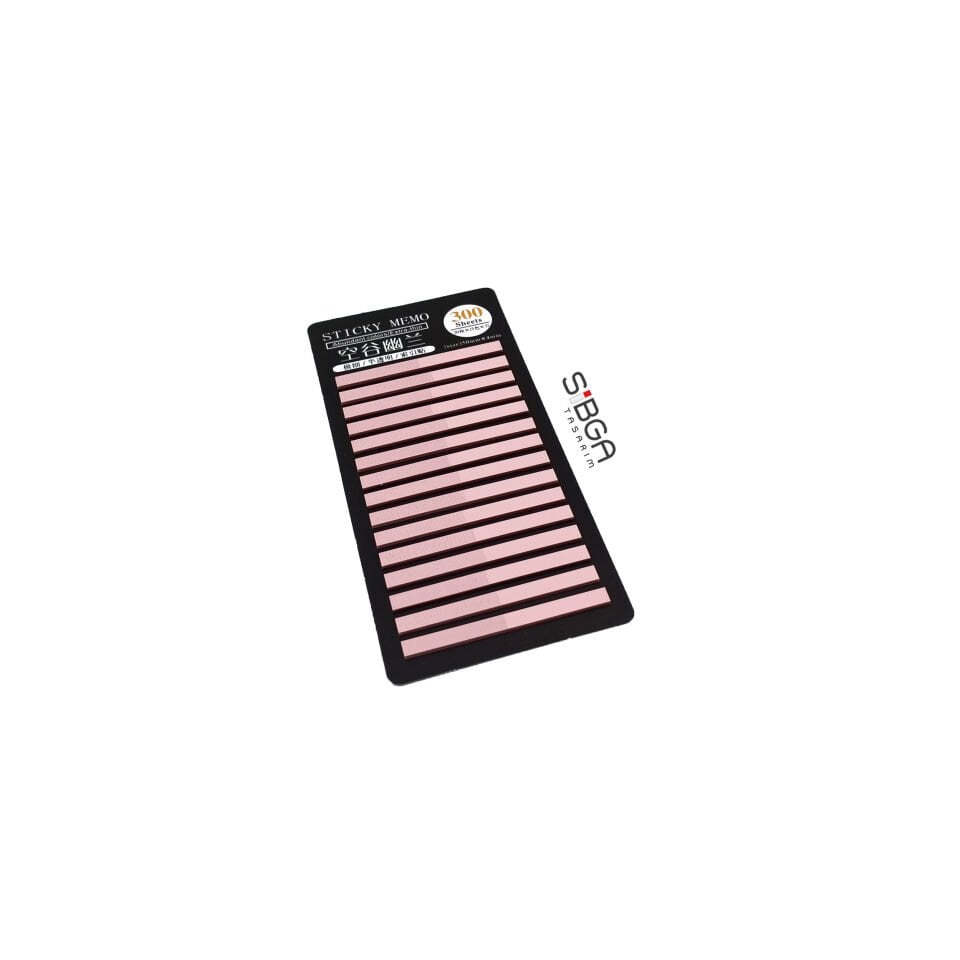 Pembe ince Şerit 300 yaprak Şeffaf Renkli Postit Post-it Post It. Kitap Ayracı Ayraç Postit Sticker