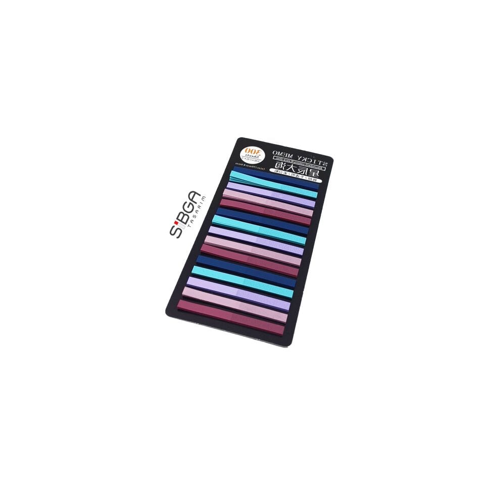 ince Şerit 300 yaprak Şeffaf Renkli Postit Post-it Post It. Kitap Ayracı Ayraç Postit Sticker