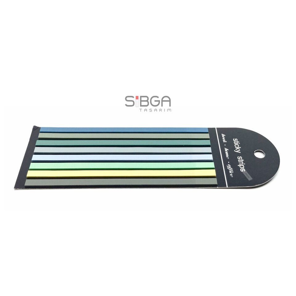 İnce Uzun Şerit Şeffaf Renkli Postit Post-it Post It. Kitap Ayracı Ayraci Ayraç Postit Sticker 160 Yaprak