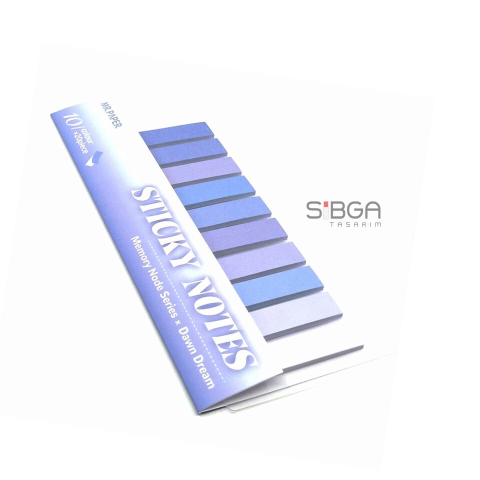Kağıt Mor Postit Post-it Post It. Kitap Ayracı Ayraç Sticker Not Kağıdı Kağıt Postit 200 Yaprak