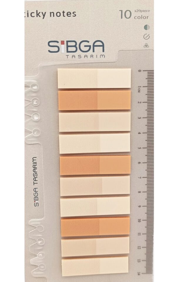 Şeffaf Yavruağzı Renkli Postit Post-it Post it. Kitap Ayracı Ayraç Plastik Postit Sticker Not Kağıdı 200 yaprak