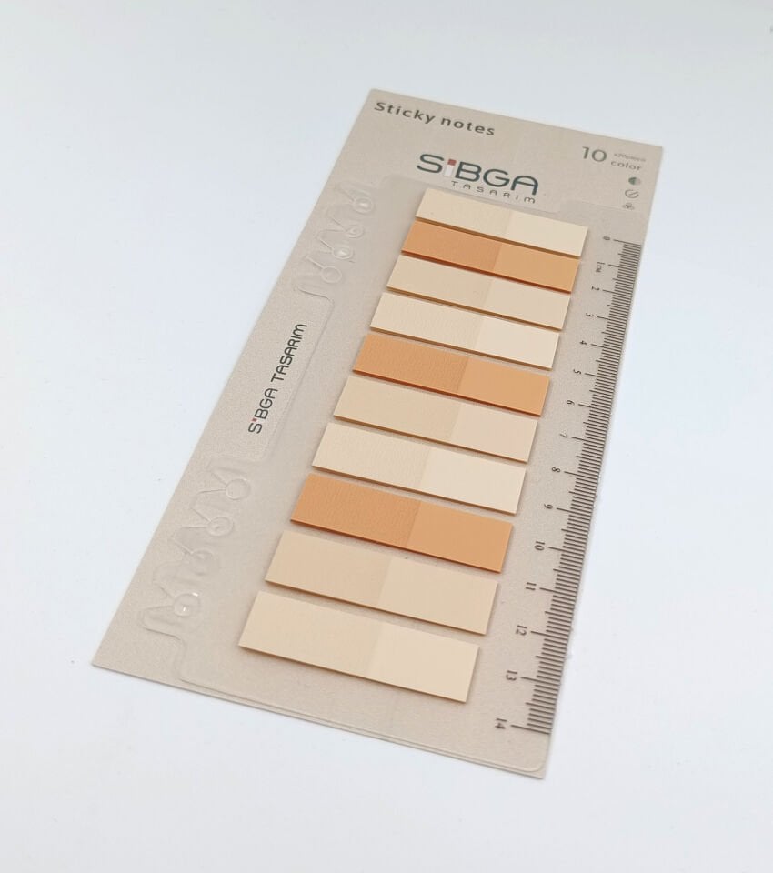 Şeffaf Yavruağzı Renkli Postit Post-it Post it. Kitap Ayracı Ayraç Plastik Postit Sticker Not Kağıdı 200 yaprak