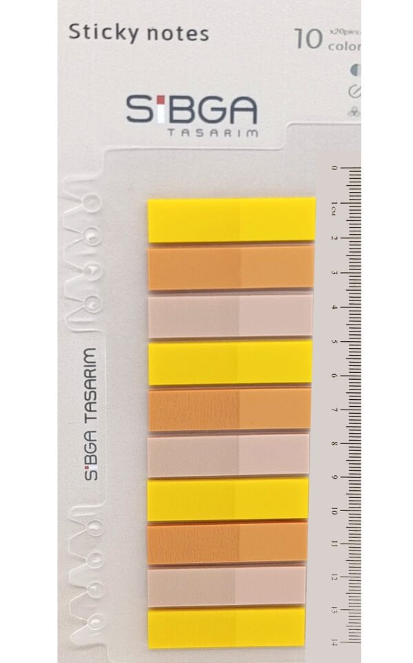 Şeffaf Renkli Postit Post-it Post it. Kitap Ayracı Ayraç Plastik Postit Sticker Not Kağıdı 200 yaprak