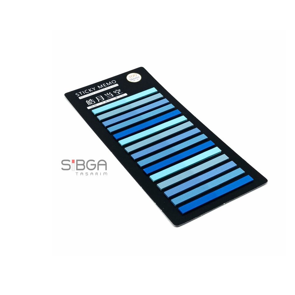 İnce şerit şeffaf renkli plastik postit post-it post it kitap ayracı ayraci ayraç postit sticker not kağıdı 200 yaprak