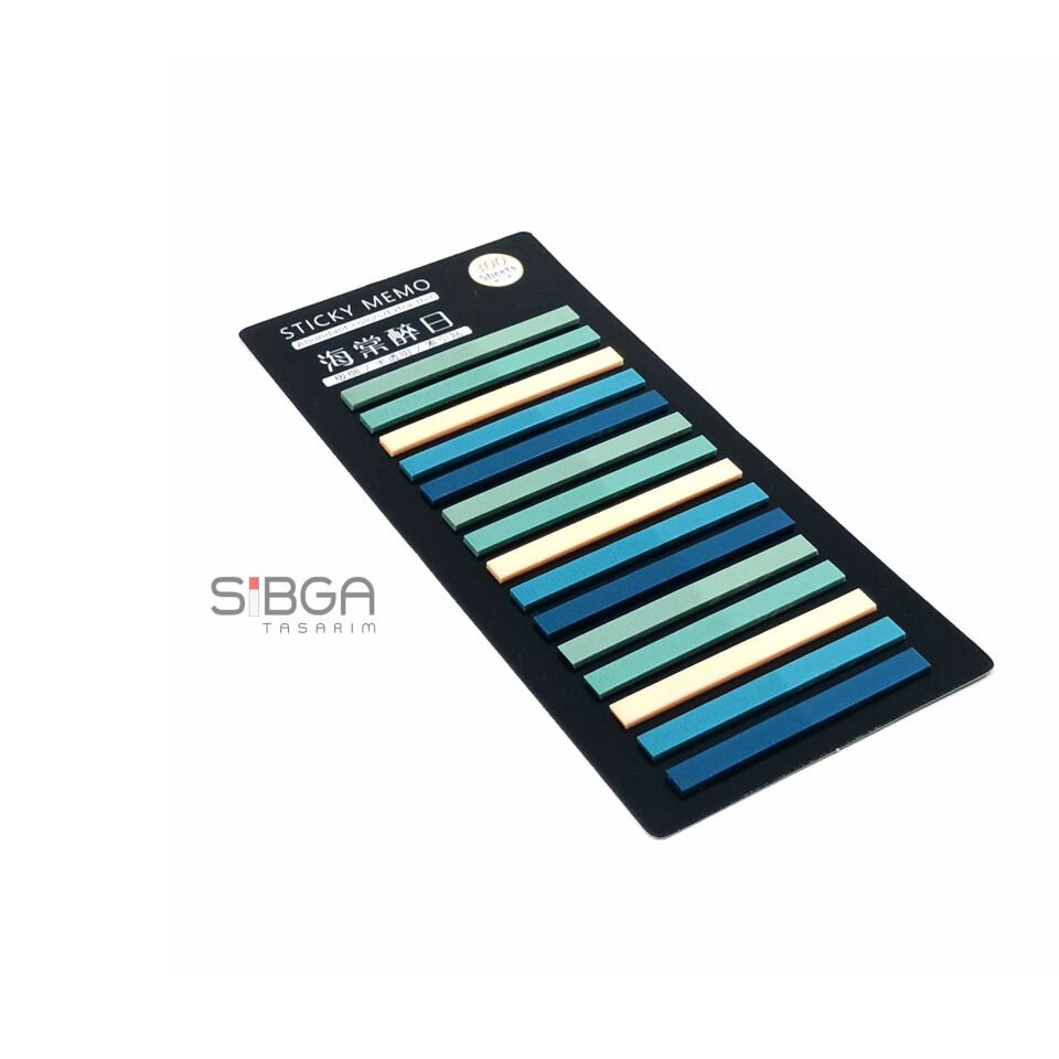 İnce Şerit Şeffaf Renkli Postit Post-it Post It. Kitap Ayracı Ayraç Postit Sticker 300 Yaprak