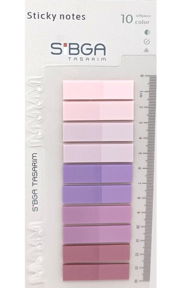 Şeffaf Renkli Postit Post-it Post it. Kitap Ayracı Ayraç Plastik Postit Sticker Not Kağıdı 200 yaprak