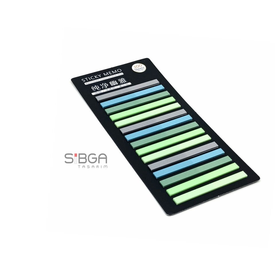 İnce Şerit Şeffaf Renkli Postit Post-it Post It. Kitap Ayracı Ayraç Postit Sticker 300 Yaprak