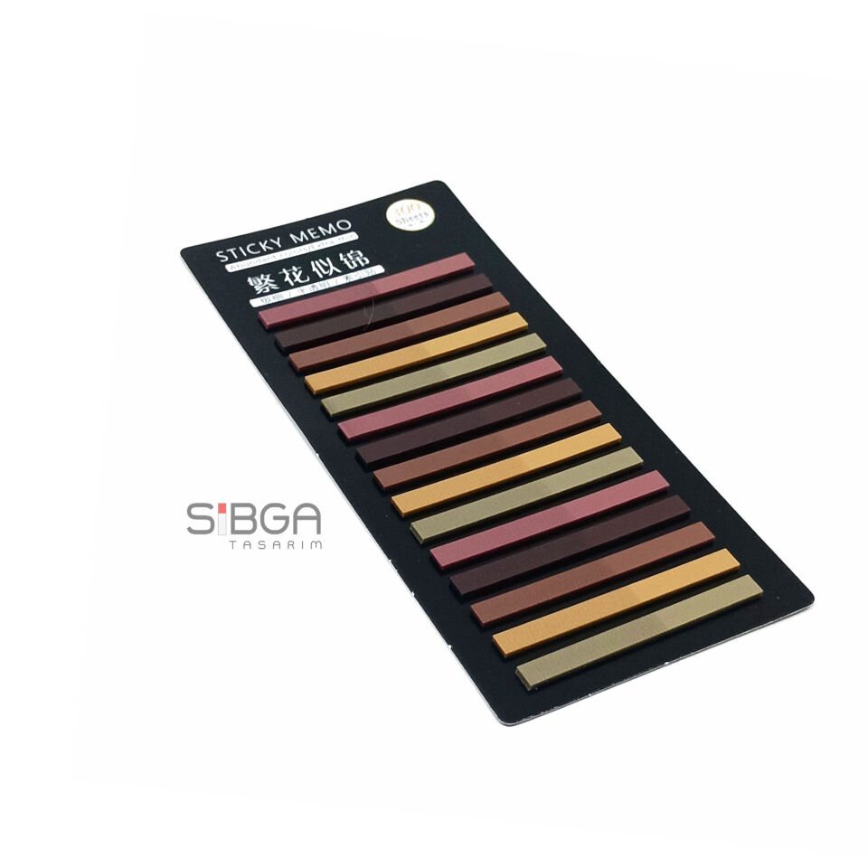 İnce Şerit Şeffaf Renkli Postit Post-it Post It. Kitap Ayracı Ayraç Postit Sticker 300 Yaprak