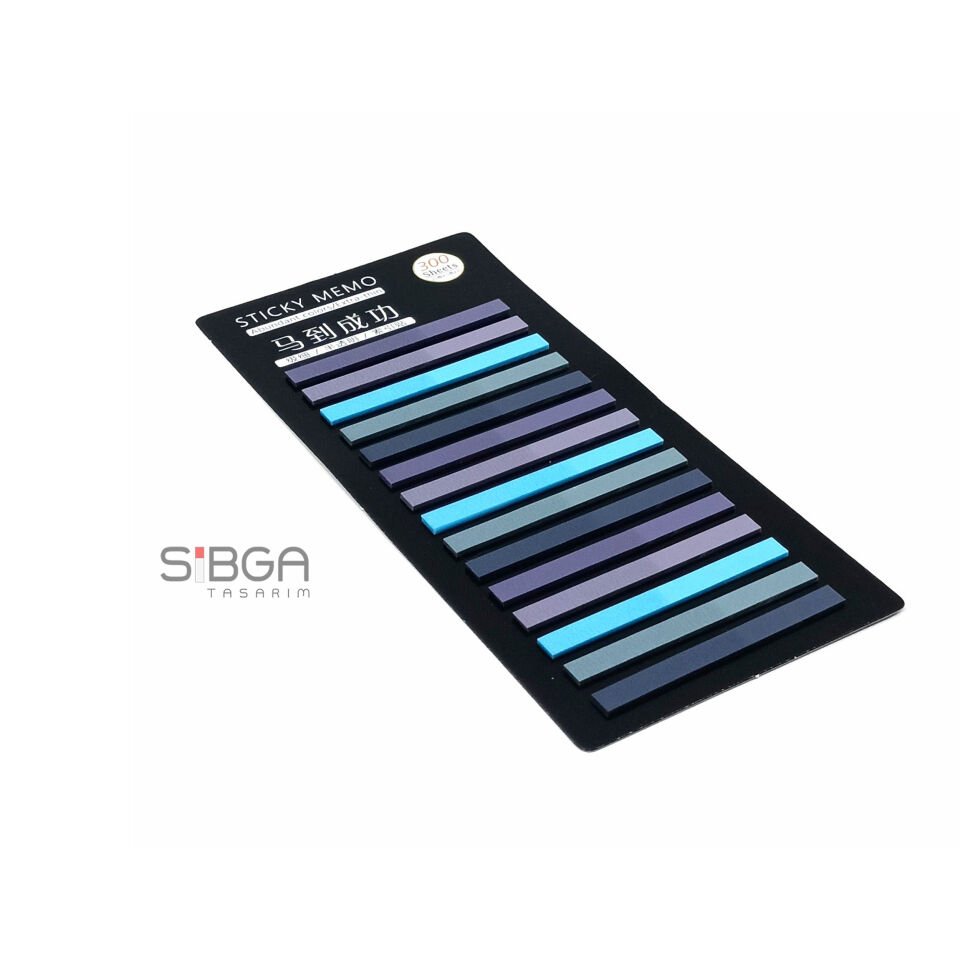 İnce Şerit Şeffaf Renkli Postit Post-it Post It. Kitap Ayracı Ayraç Postit Sticker 300 Yaprak