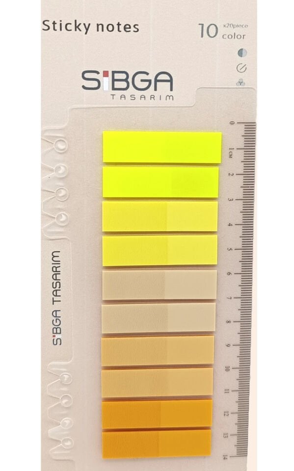 Şeffaf Renkli Postit Post-it Post it. Kitap Ayracı Ayraç Plastik Postit Sticker Not Kağıdı 200 yaprak