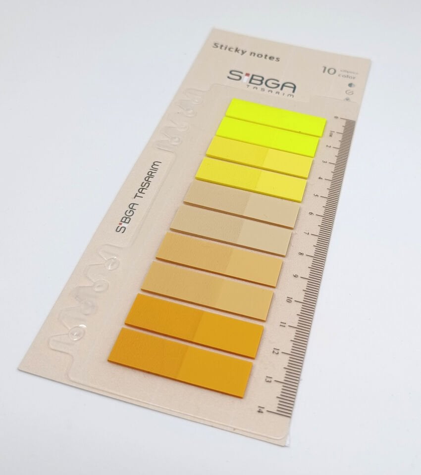 Şeffaf Renkli Postit Post-it Post it. Kitap Ayracı Ayraç Plastik Postit Sticker Not Kağıdı 200 yaprak