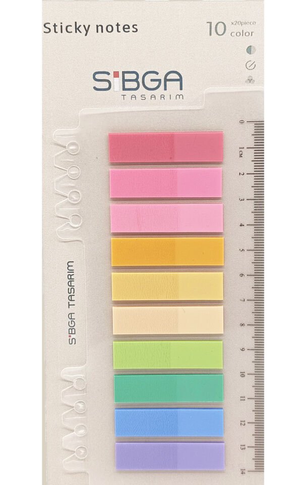 Şeffaf Plastik Postit Kitap Ayracı Post it Ayraç Postit Sticker Not Kağıdı 200 Yaprak