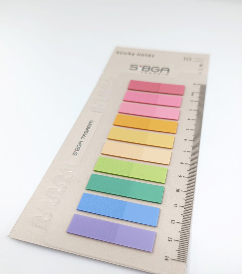 Şeffaf Plastik Postit Kitap Ayracı Post it Ayraç Postit Sticker Not Kağıdı 200 Yaprak
