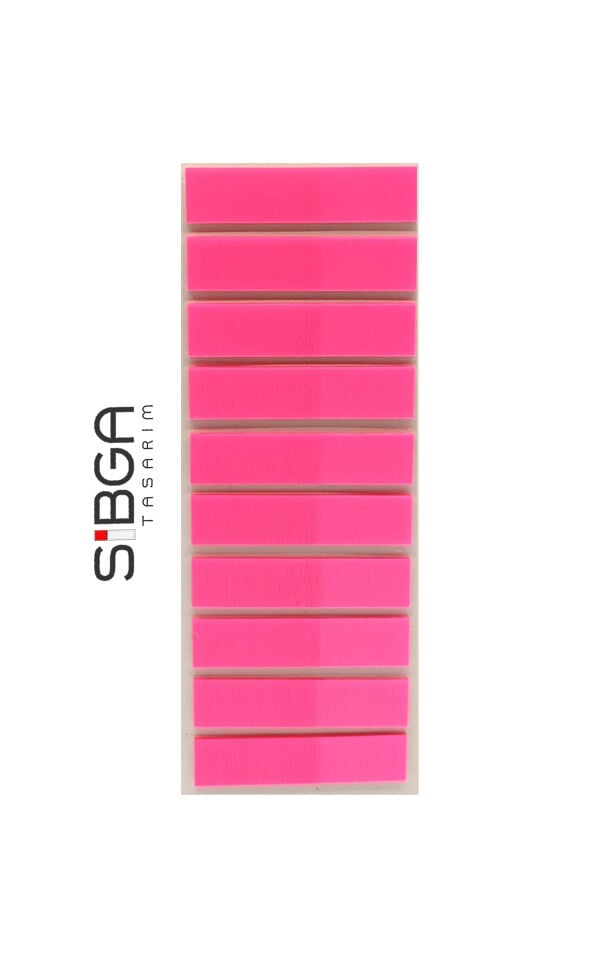 Şeffaf Pembe Renkli Postit Post-it Post it. Kitap Ayracı Ayraç Plastik Postit Sticker Not Kağıdı 200 yaprak