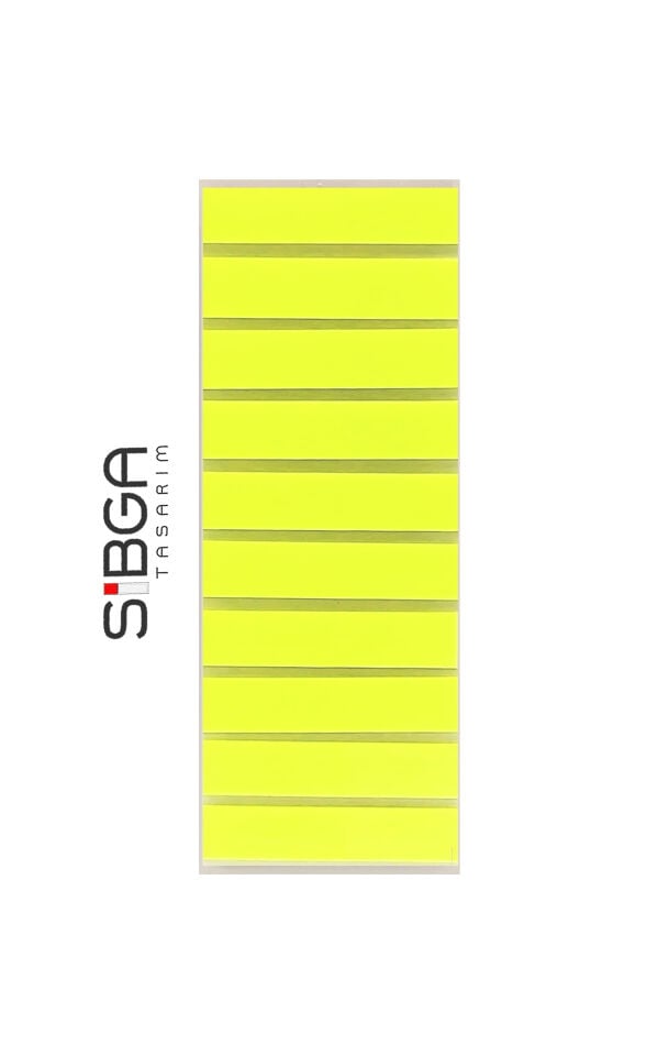 Şeffaf Sarı Renkli Postit Post-it Post it. Kitap Ayracı Ayraç Plastik Postit Sticker Not Kağıdı 200 yaprak