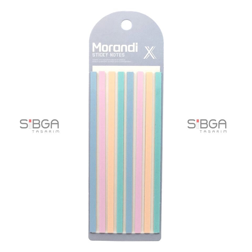 İnce Uzun Şerit Şeffaf Renkli Postit Post-it Post It. Kitap Ayracı Ayraç Postit Sticker 160 Yaprak