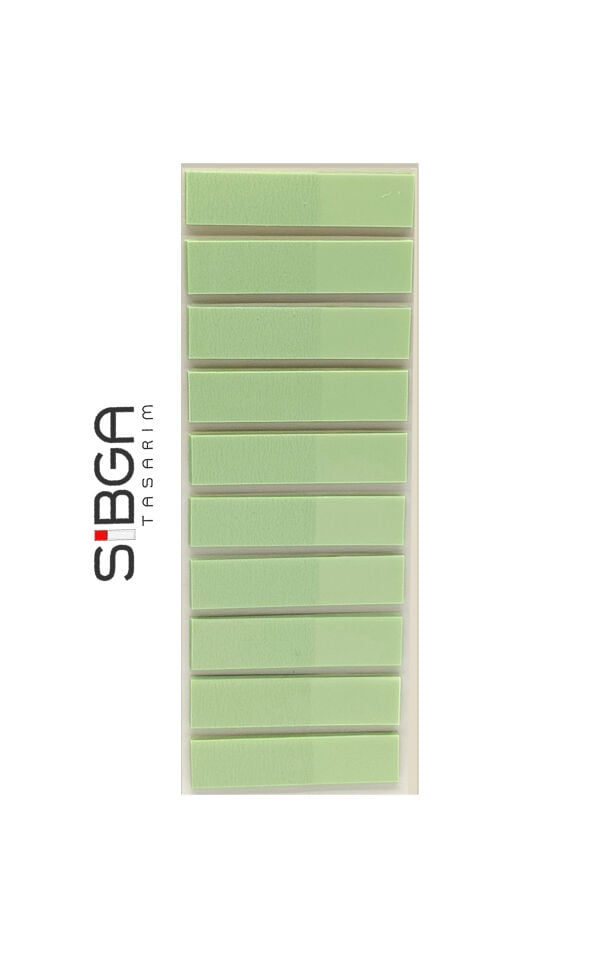 Şeffaf Yeşil Renkli Postit Post-it Post it. Kitap Ayracı Ayraç Plastik Postit Sticker Not Kağıdı 200 yaprak