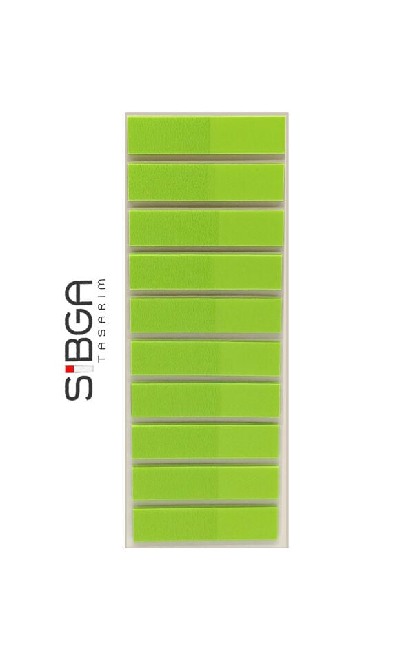 Şeffaf Yeşil Renkli Postit Post-it Post it. Kitap Ayracı Ayraç Plastik Postit Sticker Not Kağıdı 200 yaprak