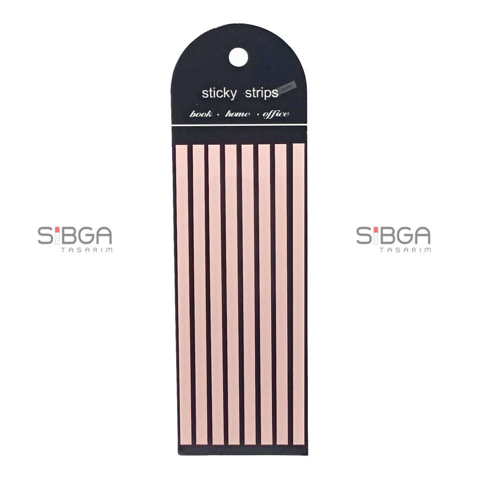 Yavruağzı İnce Uzun Şerit Şeffaf Renkli Postit Post-it Post It. Kitap Ayracı Ayraç Postit Sticker 160 Yaprak