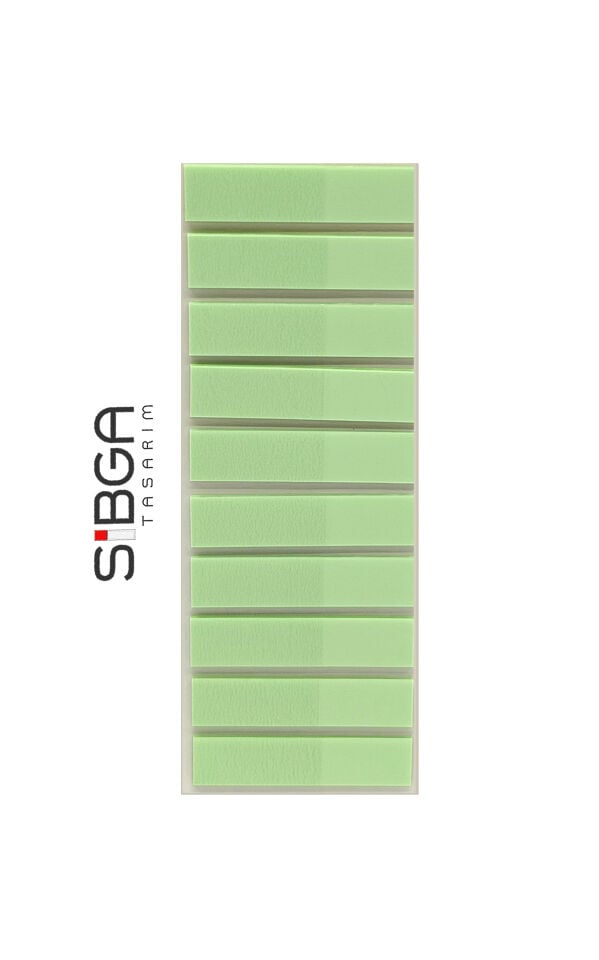 Şeffaf Yeşil Renkli Postit Post-it Post it. Kitap Ayracı Ayraç Plastik Postit Sticker Not Kağıdı 200 yaprak