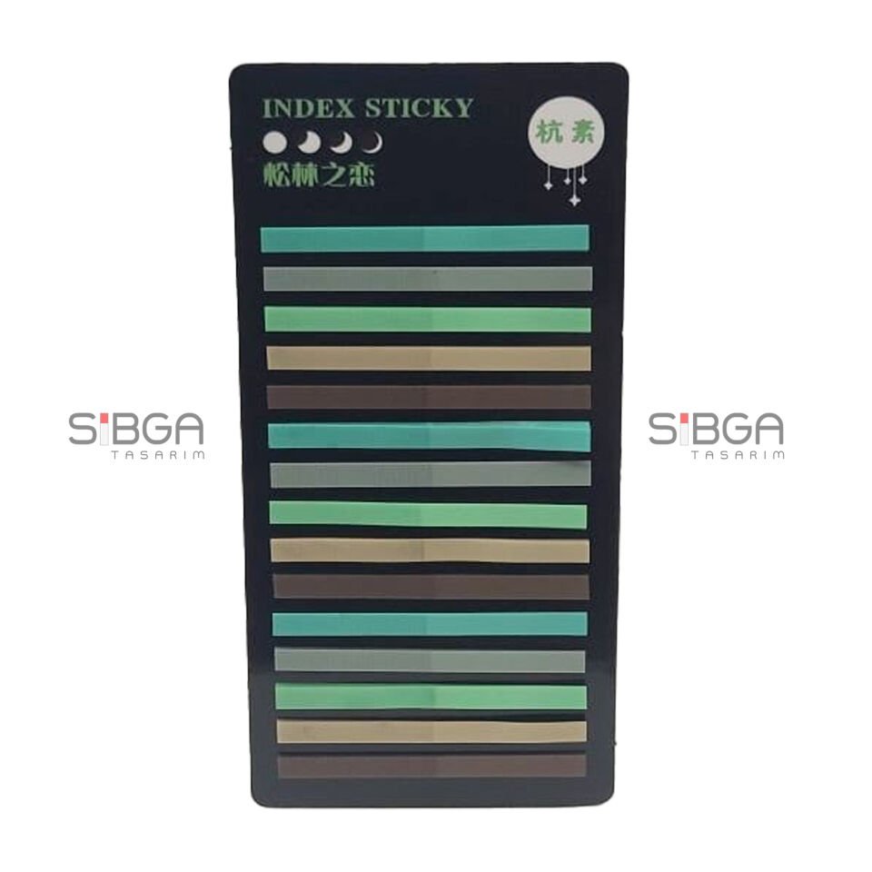 İnce Şerit Şeffaf Renkli Postit Post-it Post It. Kitap Ayracı Ayraç Postit Sticker 300 Yaprak