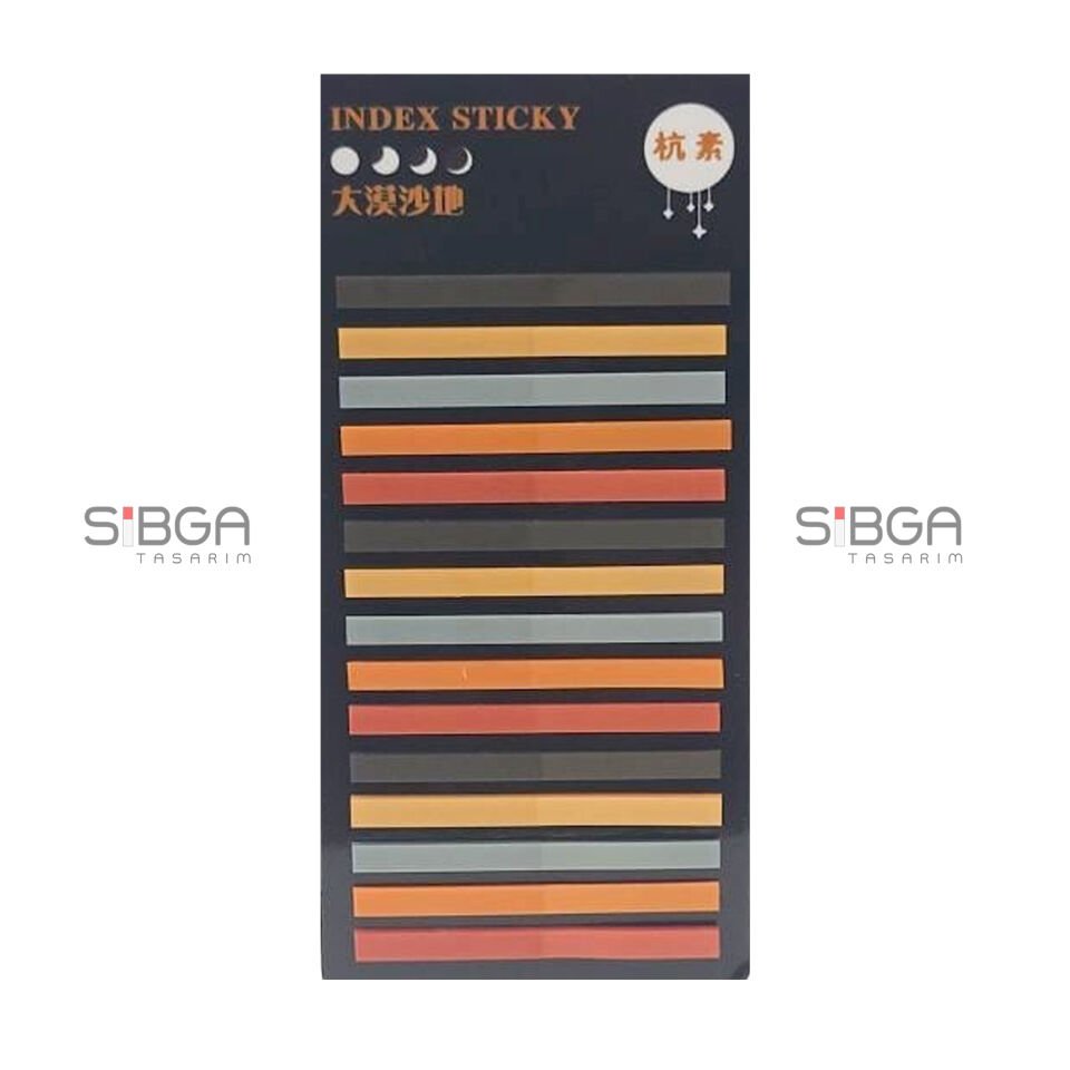 İnce Şerit Şeffaf Renkli Postit Post-it Post It. Kitap Ayracı Ayraç Postit Sticker 300 Yaprak