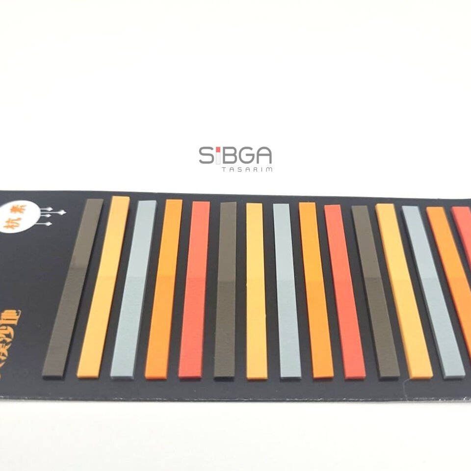 İnce Şerit Şeffaf Renkli Postit Post-it Post It. Kitap Ayracı Ayraç Postit Sticker 300 Yaprak
