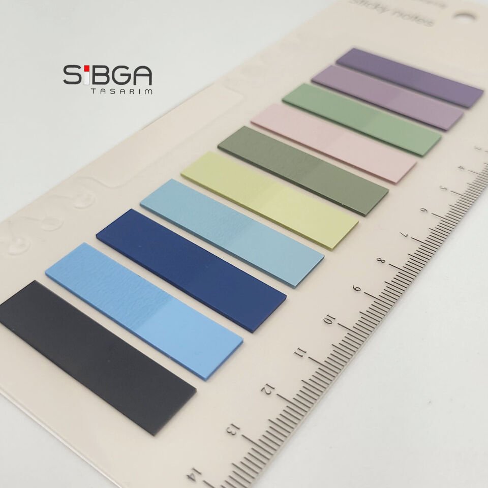Şeffaf Renkli Postit Post-it Post It. Kitap Ayracı Ayraç Postit Sticker Not Kağıdı 200 Yaprak