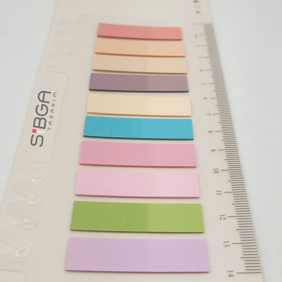 Şeffaf Renkli Postit Post-it Post It. Kitap Ayracı Ayraç Postit Sticker Not Kağıdı 200 Yaprak