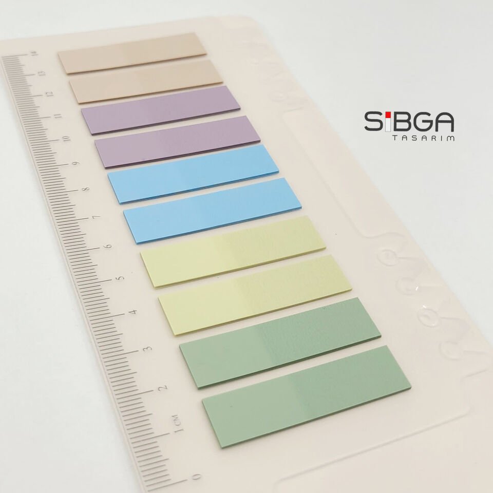 Şeffaf Renkli Postit Post-it Post It. Kitap Ayracı Ayraç Postit Sticker Not Kağıdı 200 Yaprak
