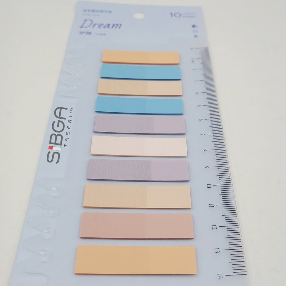 Şeffaf Renkli Postit Post-it Post It. Kitap Ayracı Ayraç Postit Sticker Not Kağıdı 200 Yaprak