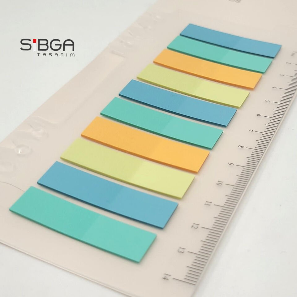 Şeffaf Renkli Postit Post-it Post It. Kitap Ayracı Ayraç Postit Sticker Not Kağıdı 200 Yaprak